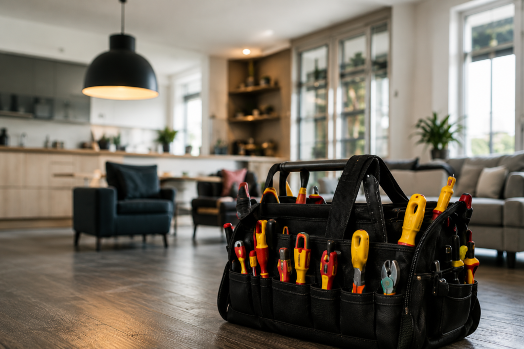 Electrician's tools for EICR London inspection