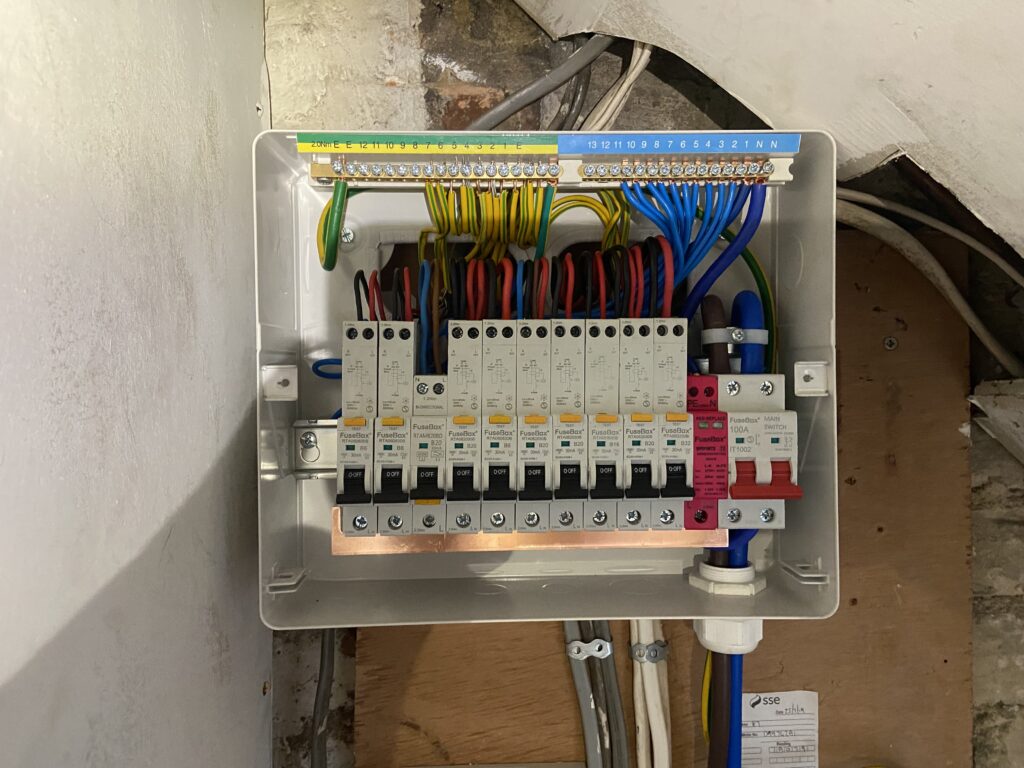 New consumer unit with RCBO breakers installed, Kingston