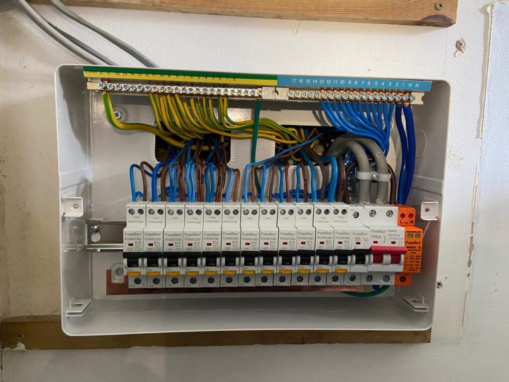 New consumer unit installed, Kingston fuse board upgrade