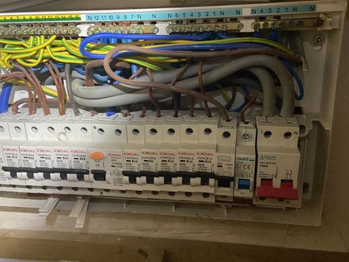 Old wiring before fuse board upgrade, Kingston London