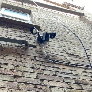 CCTV camera installed by a professional electrician in Chiswick to improve home security