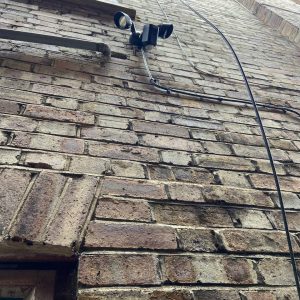 CCTV camera installed by a professional electrician in Chiswick to improve home security