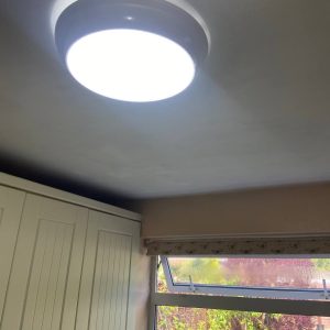 Modern LED ceiling light installed by a trusted electrician in Chiswick